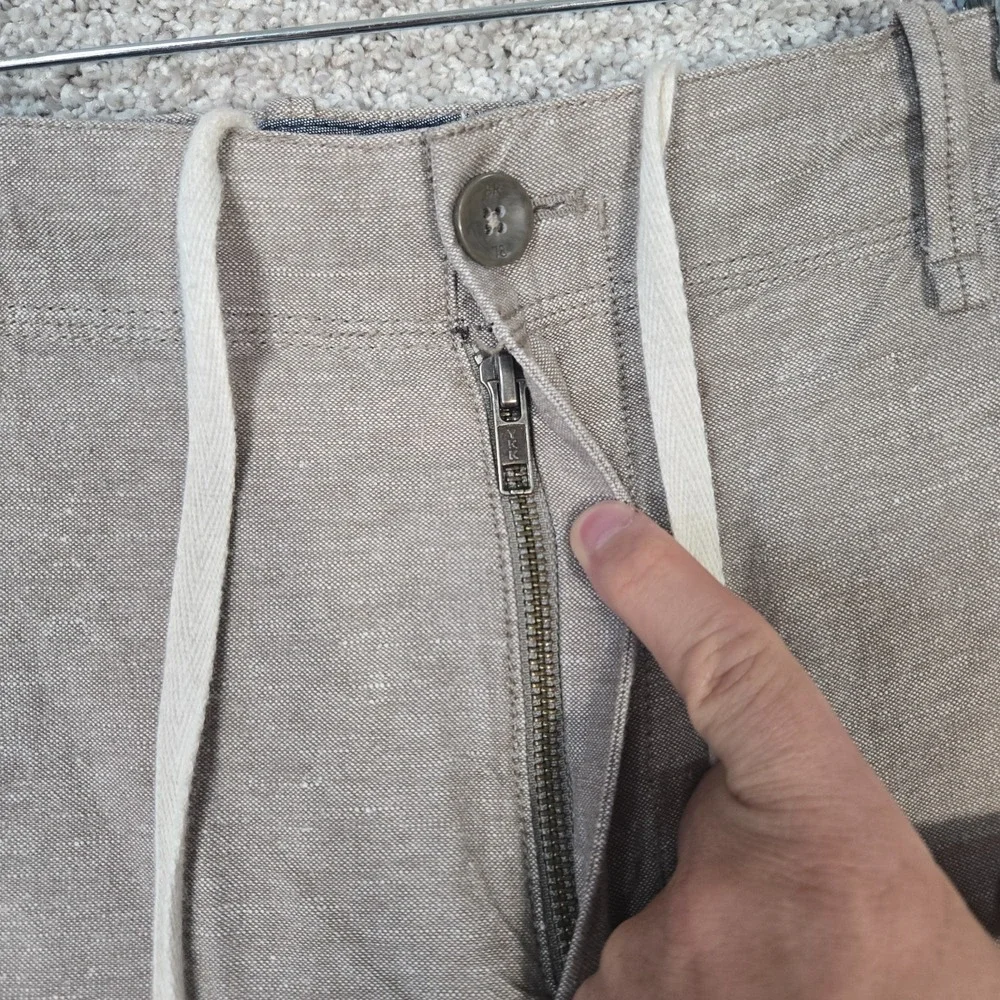 Banana Republic Pants Mens 32x32 Gray Linen Blend straight